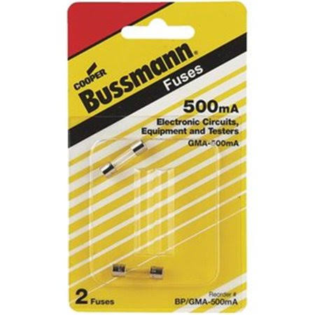 Cooper Bussmann Fuse - 500mA, 2 Fuses