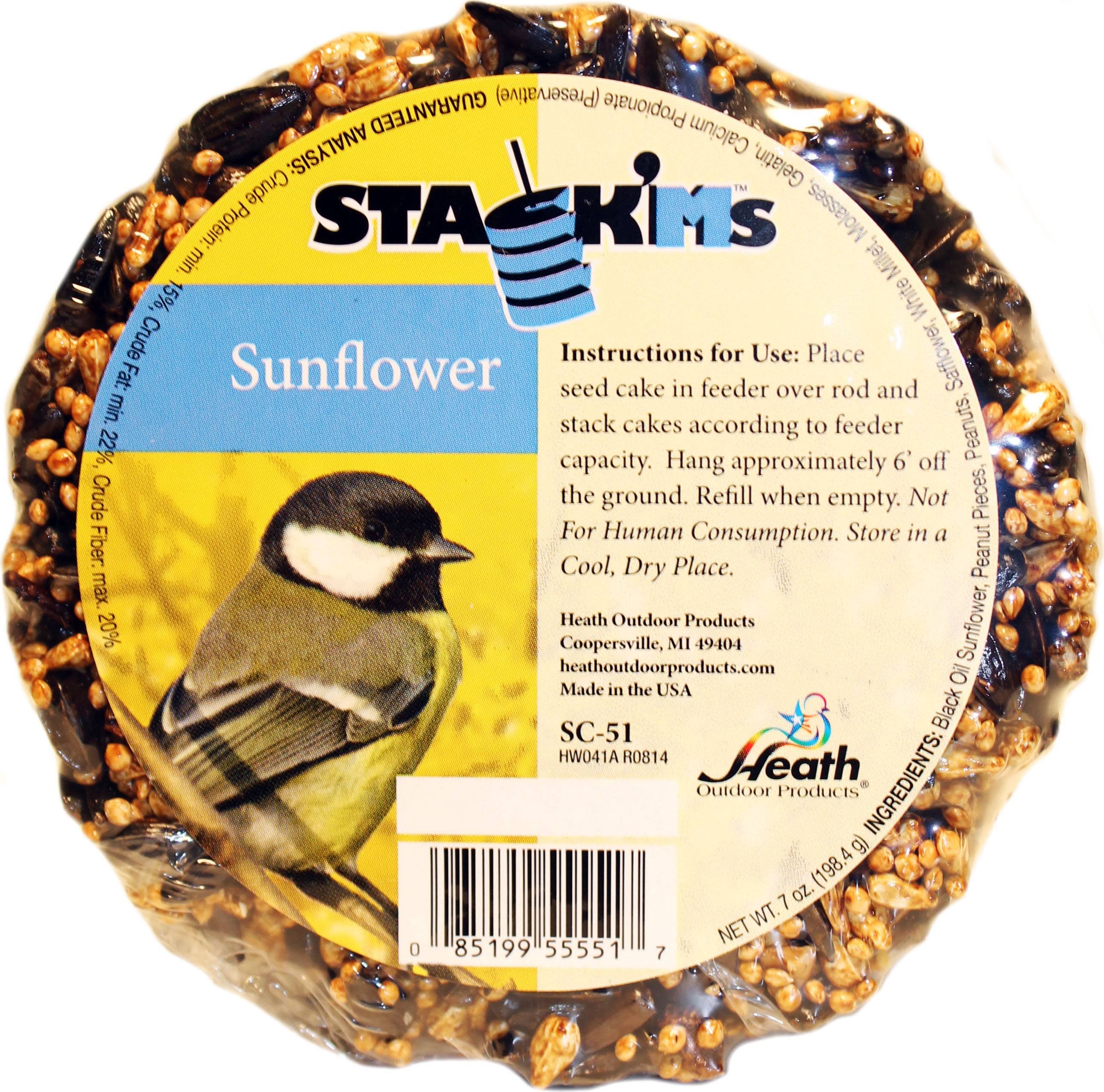 Heath Stack'Ms Seed Cakes - Sunflower, x6