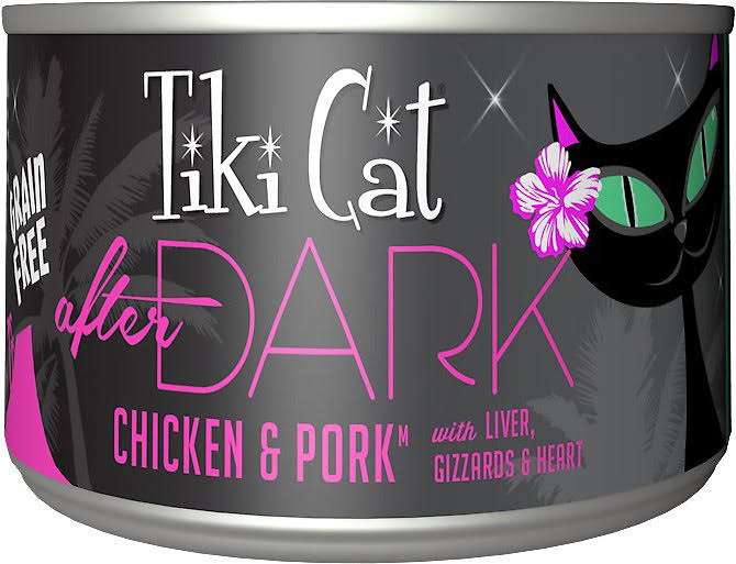 Tiki Cat After Dark Cat Food - Chicken & Pork, 2.8oz
