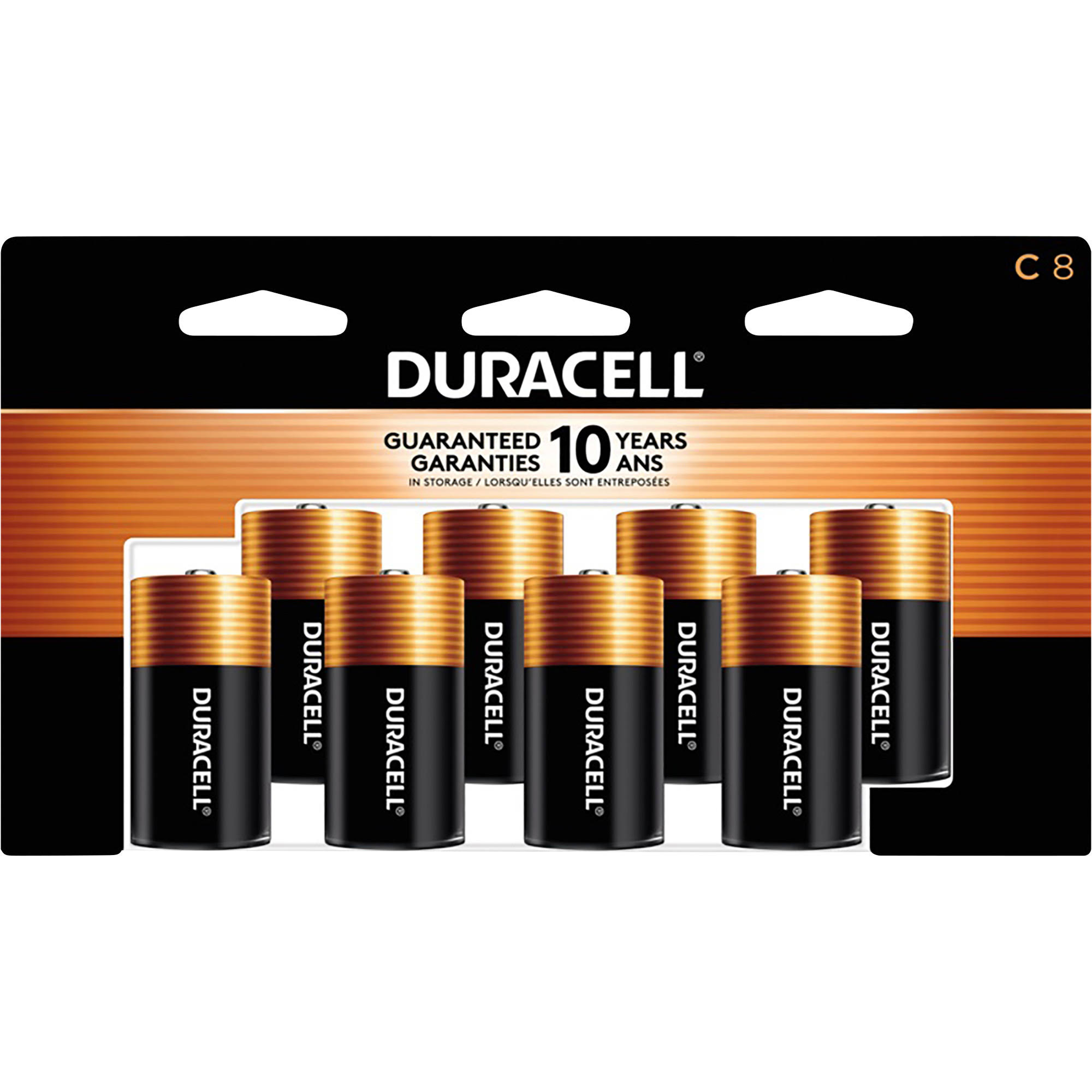 Duracell Coppertop C Batteries - 8 Batteries