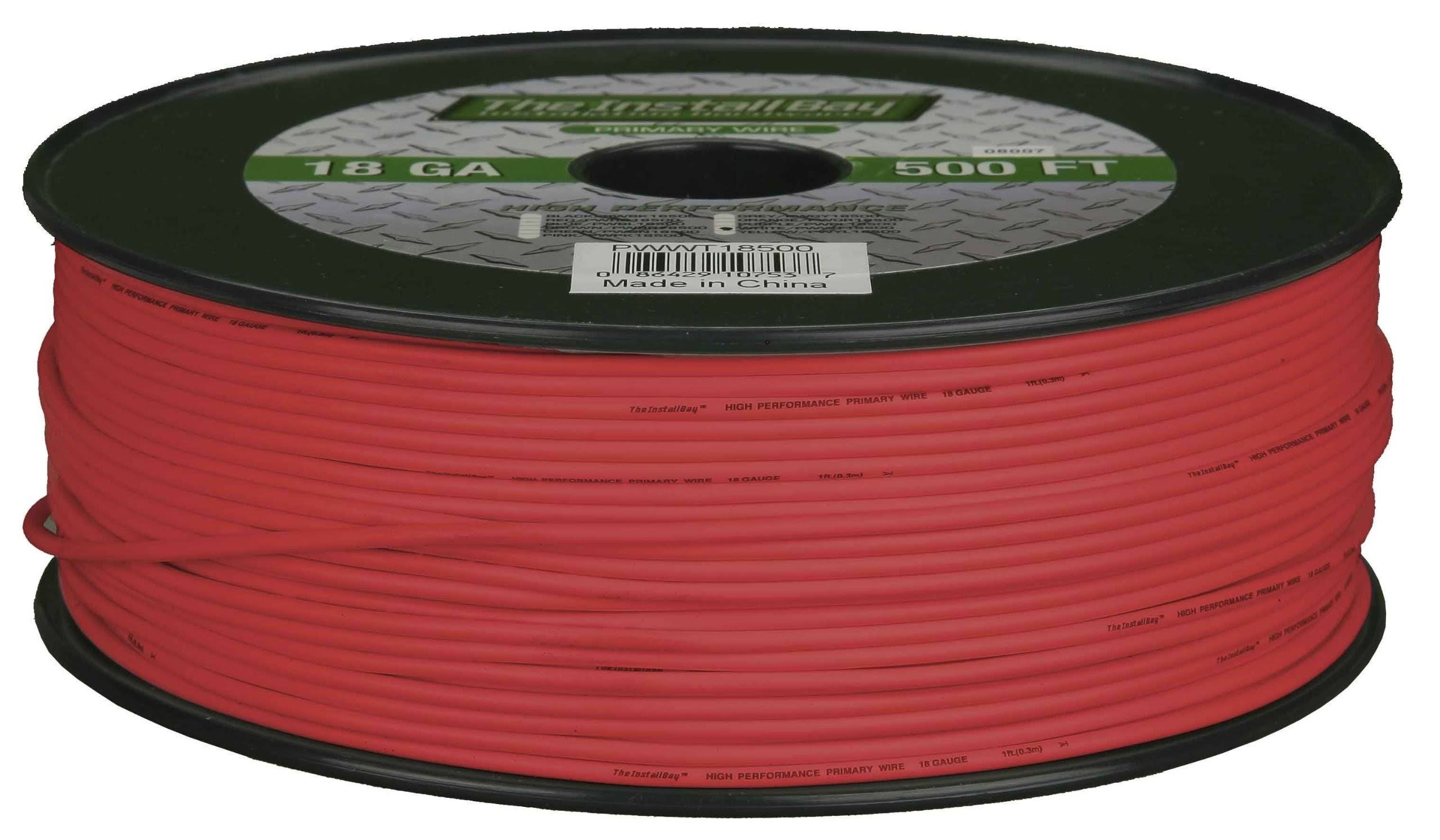 Install Bay PWRD14500 500' 14 Gauge Red Primary Wire