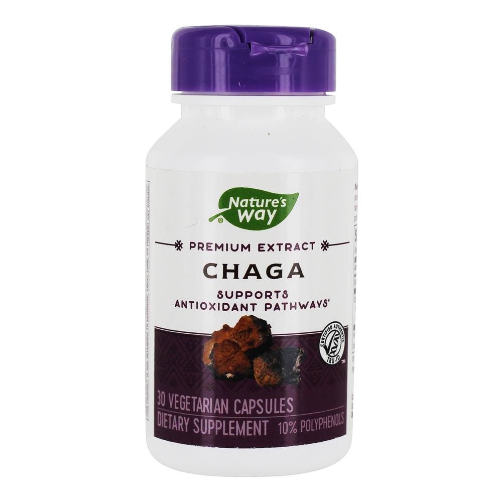 Nature's Way Chaga Supplement - 30 Vegetarian Capsules