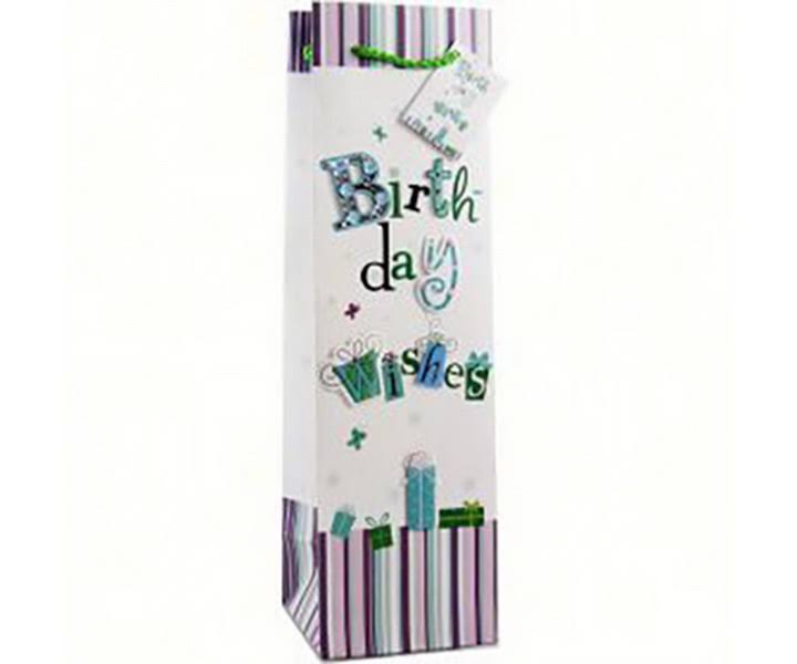 6 Bella Vita D1wishes Decorative Paper Single Wine Bag - Wishes ($2.80 @ 6 min)