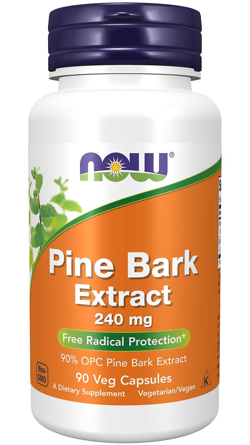 Now Foods Pine Bark Extract Supplement - 90 Veggie Caps