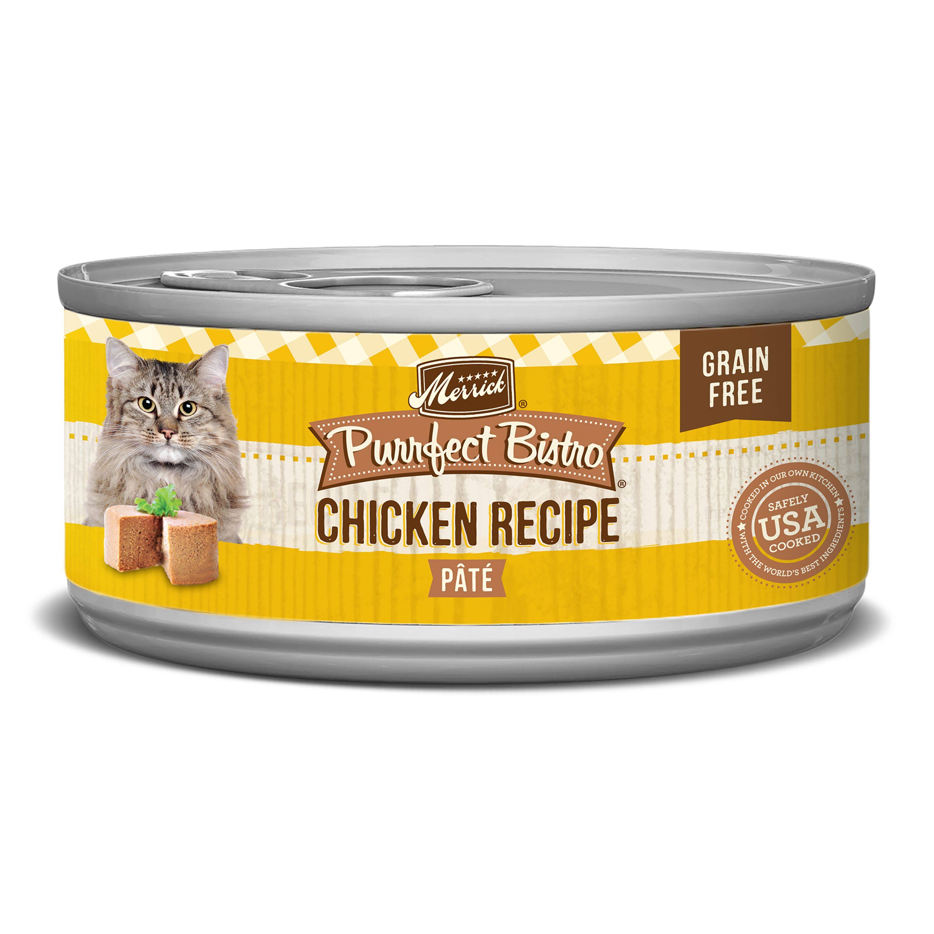 Merrick Purrfect Bistro Canned Cat Food - Grain Free, Chicken Pate, 5.5oz