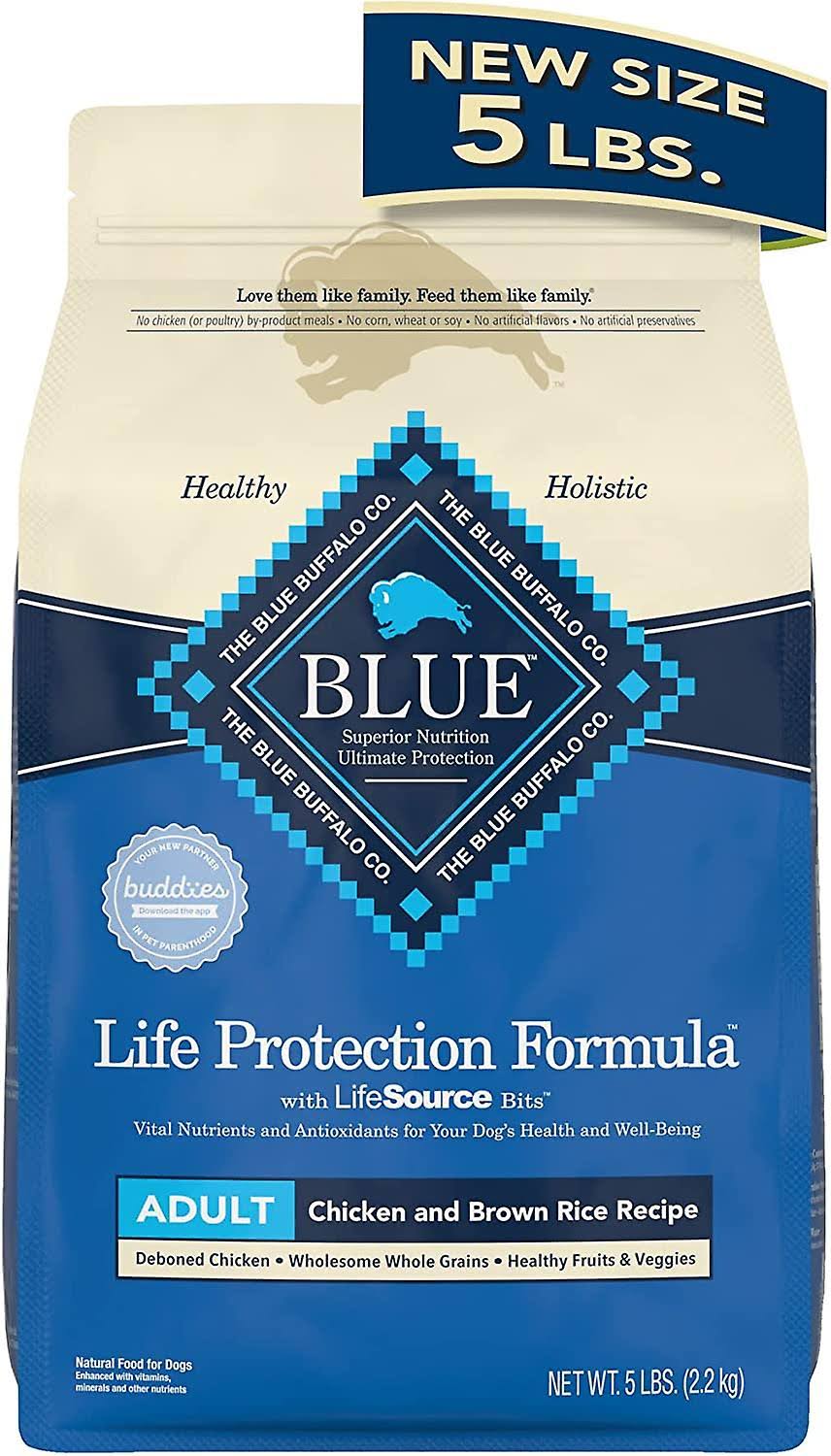 Blue Buffalo Life Protection Blue Buffalo 803946 5lb Natural Chicken & Brown Rice Recipe Dry Dog Food 800154
