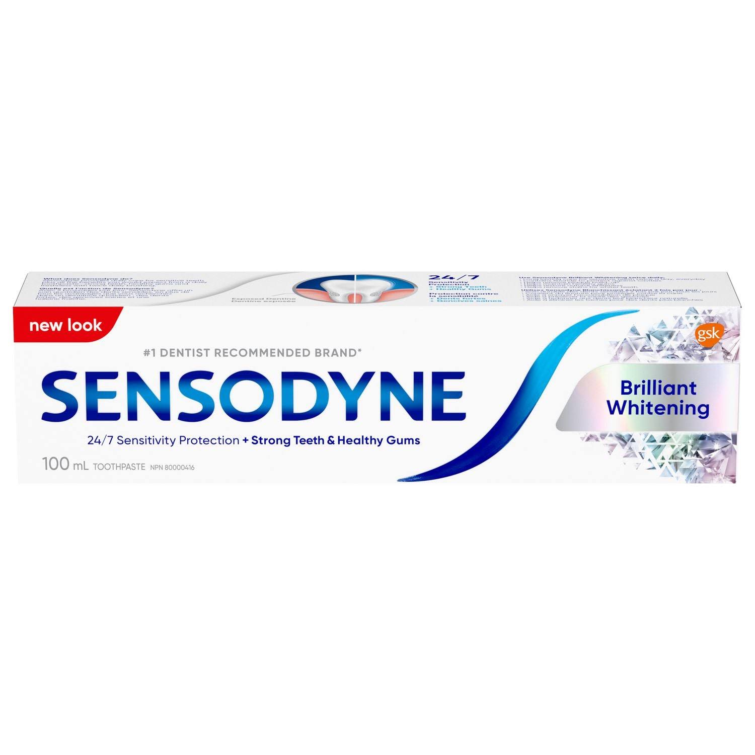 Sensodyne Brilliant Whitening Toothpaste - 100ml