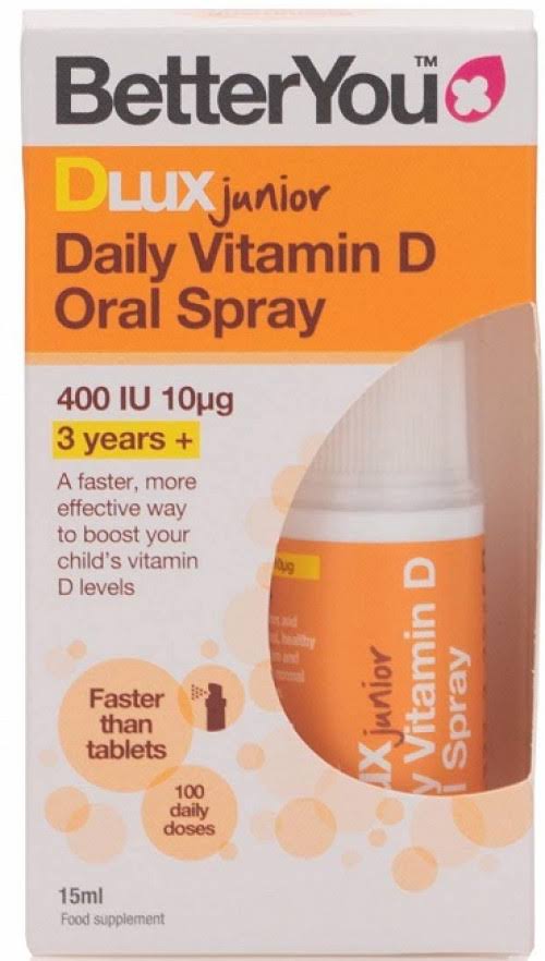 BetterYou DLux Junior Daily Vitamin D Oral Spray - 3 Years+, 15ml