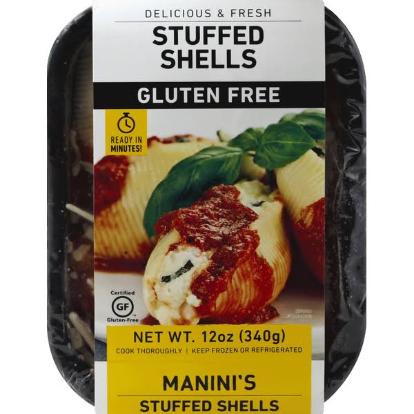 Maninis Heat & Serve Stuffed Shells, Gluten Free - 12 oz