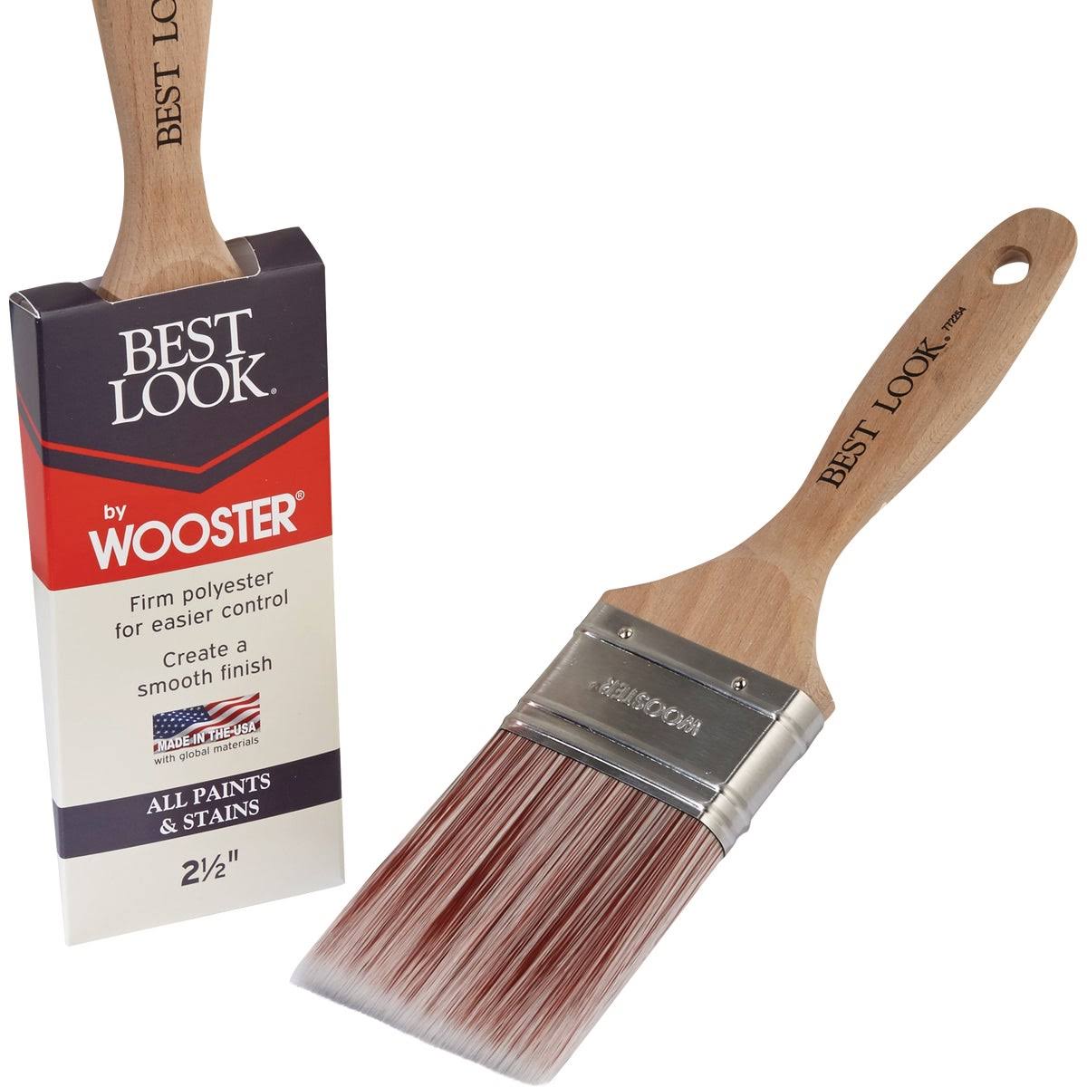 Best Look By Wooster 2-1/2 In. Flat Paint Brush D4024-2 1/2