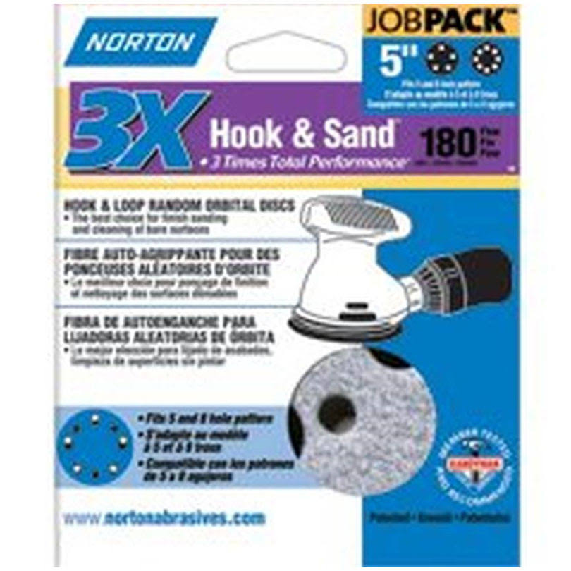 Norton 7660704037 Sanding Disc 5 in 180 Grit