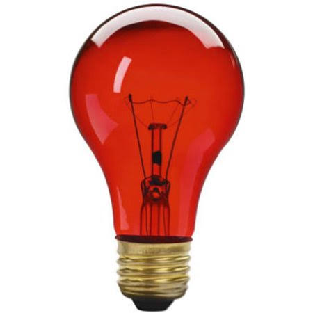 Globe Electric Light Bulb - Red, 25W