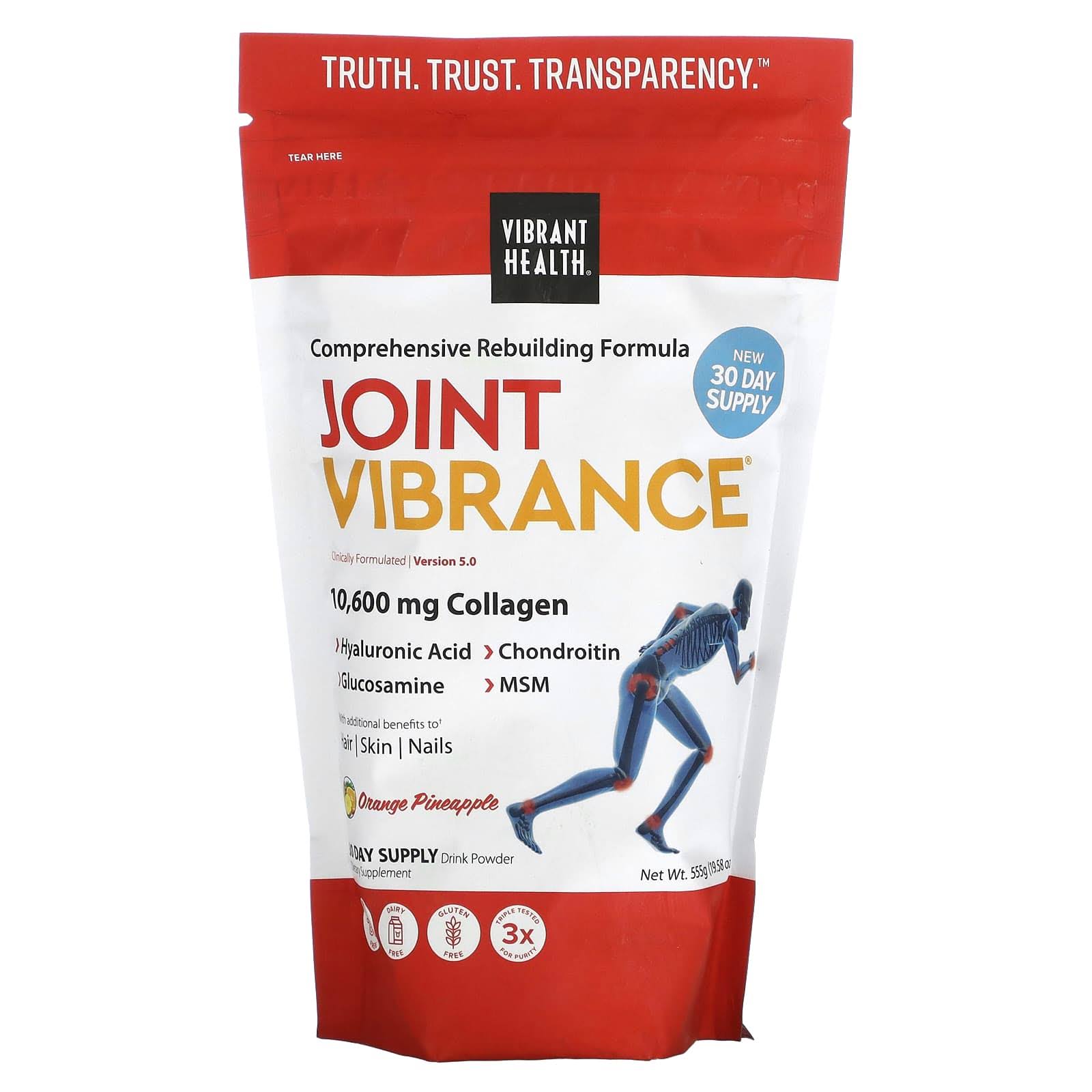 Vibrant Health Joint Vibrance Powder 30 Servings 555g (19.58 oz)