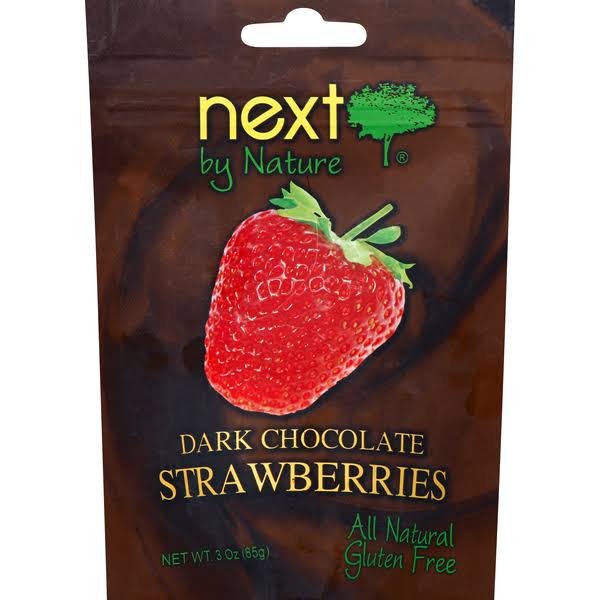 Next by Nature Strawberries, Dark Chocolate - 3 oz