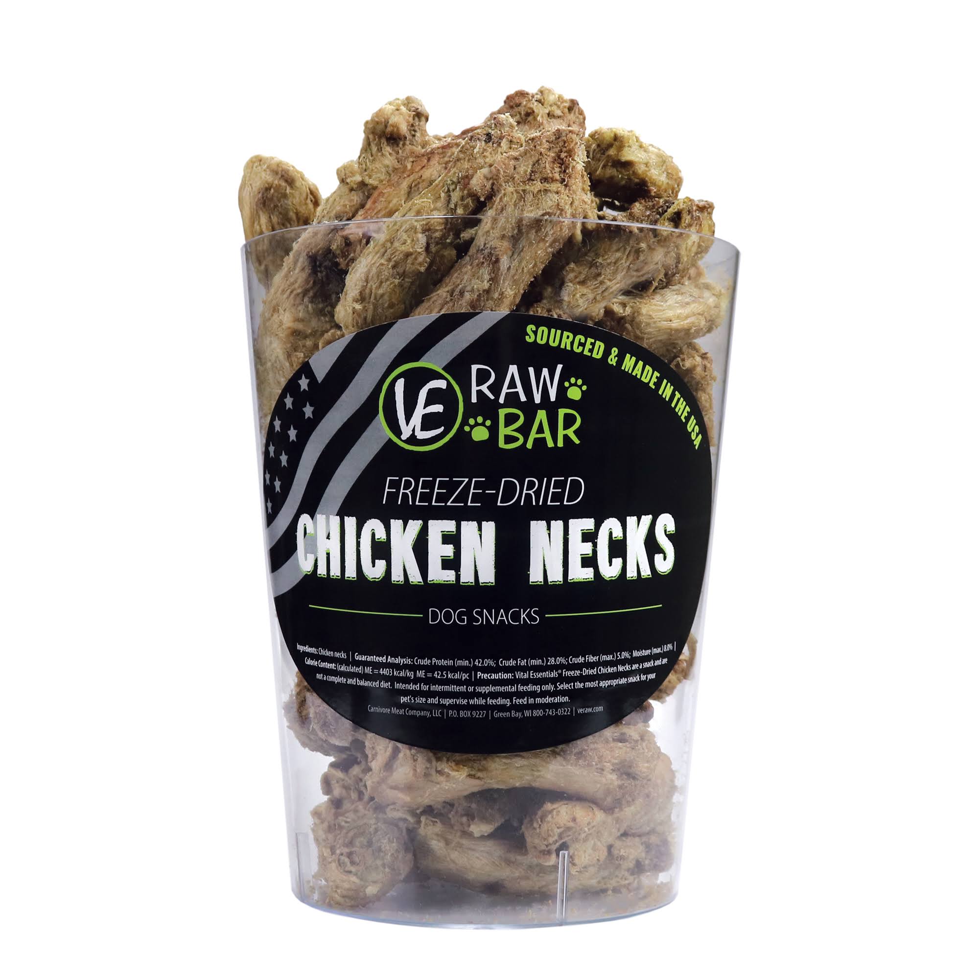 Vital Essentials Raw Bar Freeze-dried Chicken Neck