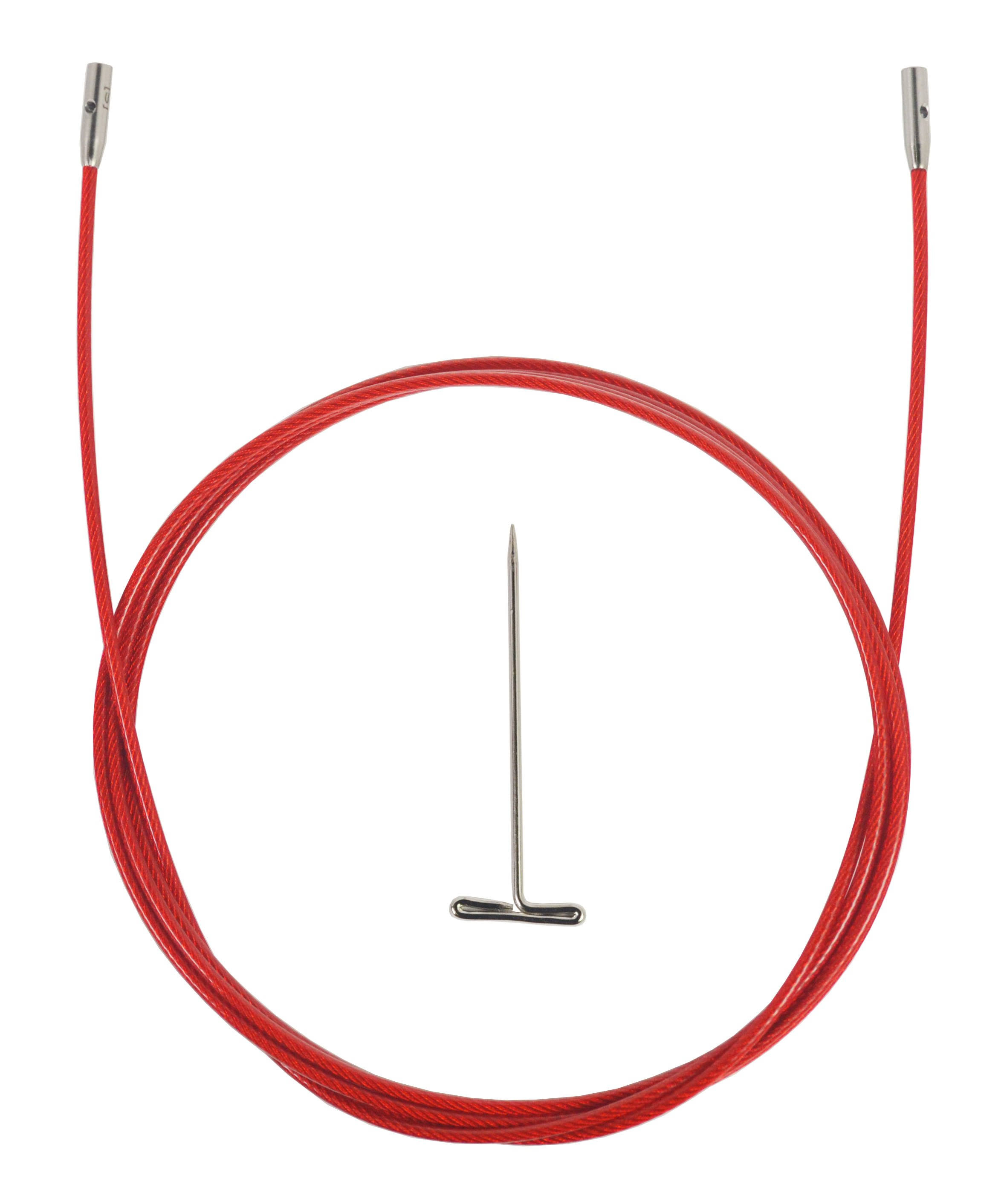 Chiaogoo Twist Lace Interchangeable Cable - Small, Red, 50"