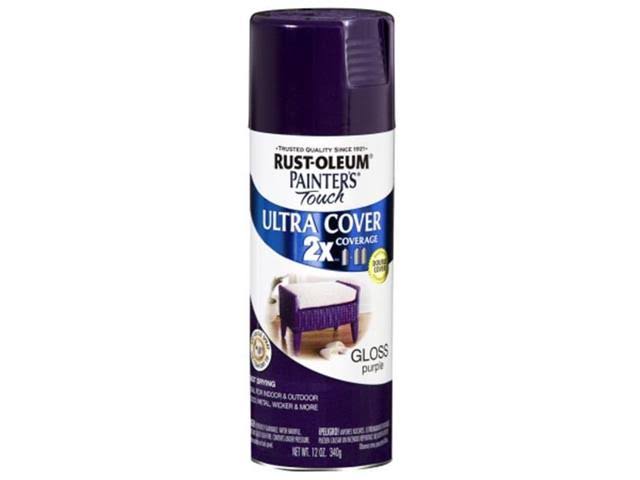 Rust-Oleum Painter's Touch 2x Ultra Cover Paint & Primer Spray - Gloss Purple, 12oz