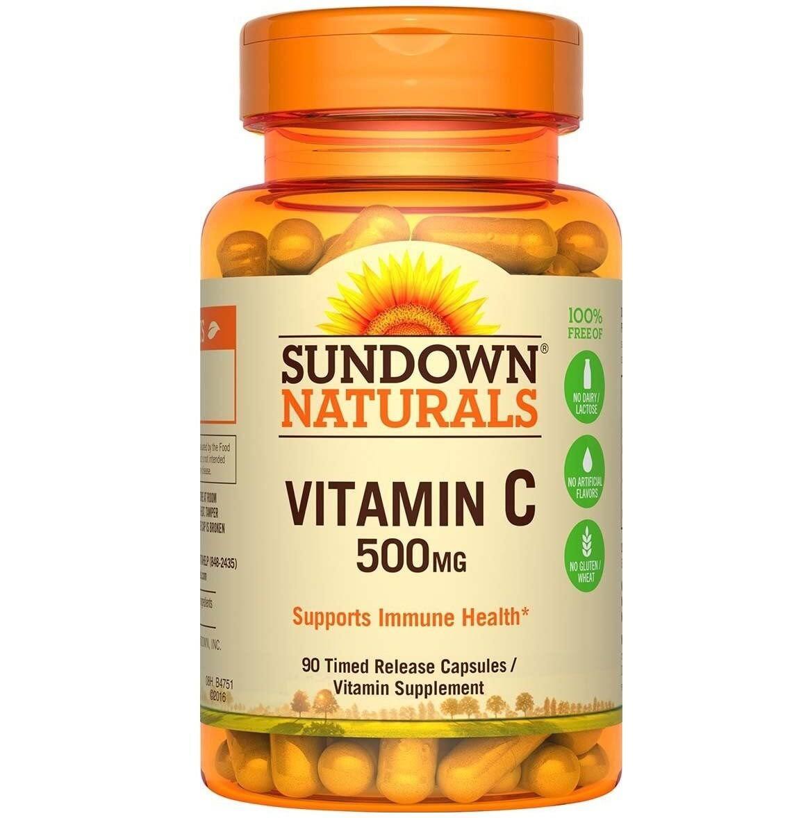 Sundown Vitamin C - 500mg, 90 Capsules