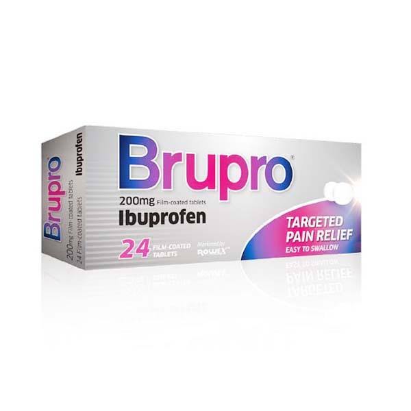 Brupro Ibuprofen Film Coated Tablets 200mg (48) by dpharmacy
