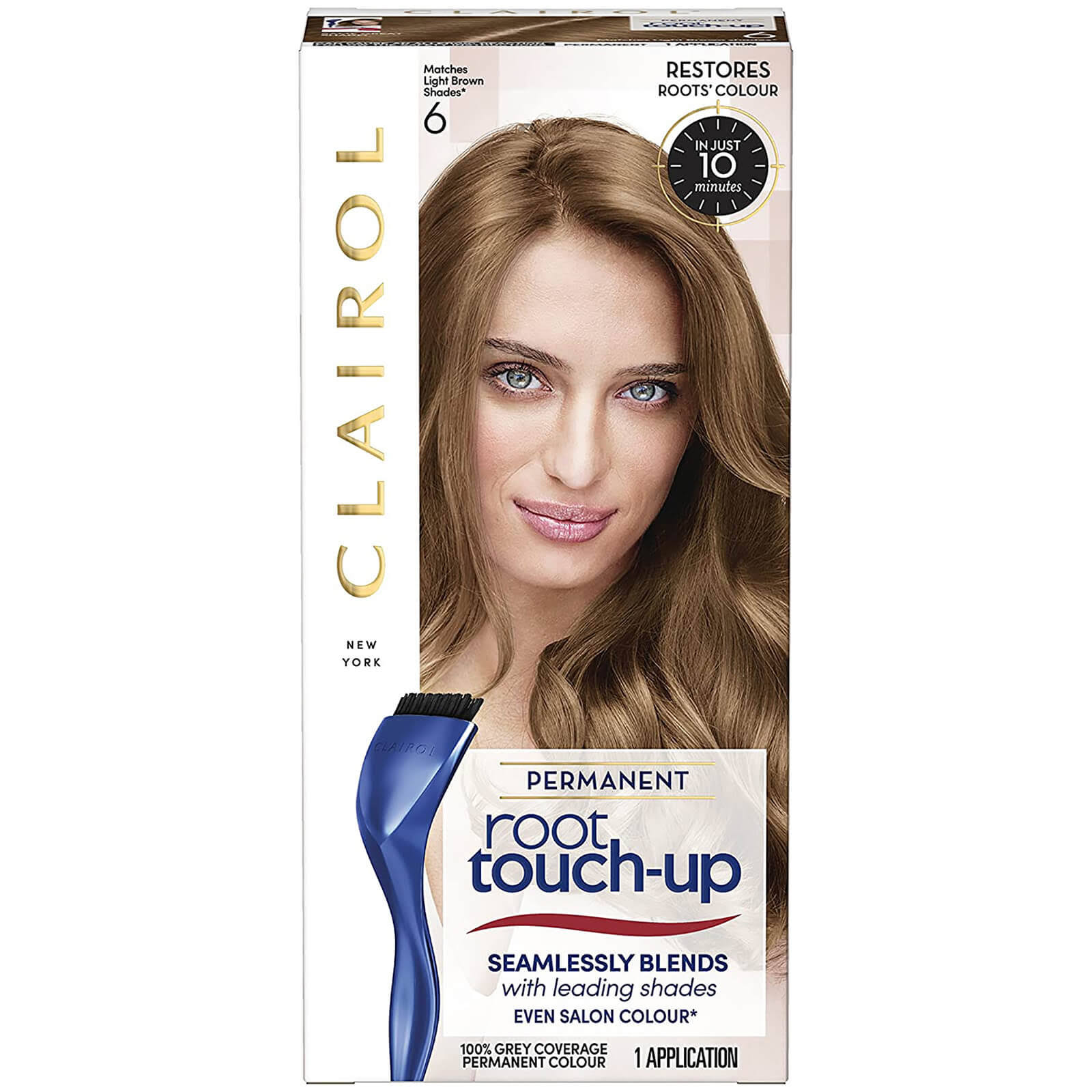 Clairol Root Touch Up Permanent Hair Dye - 6 Light Brown