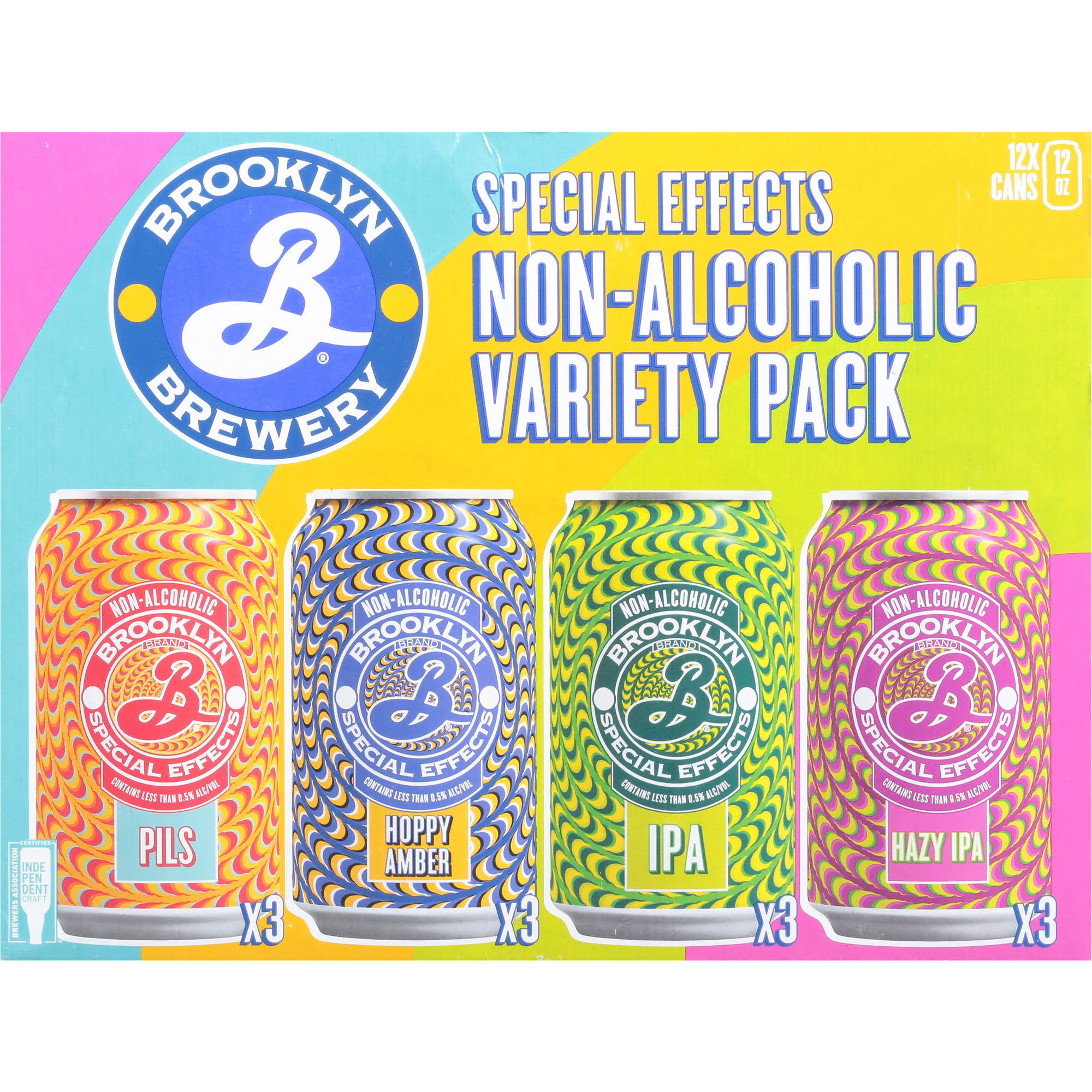 Brooklyn Brewery Beer, Special Effects, Non-Alcoholic Variety Pack - 12 pack, 12 oz cans