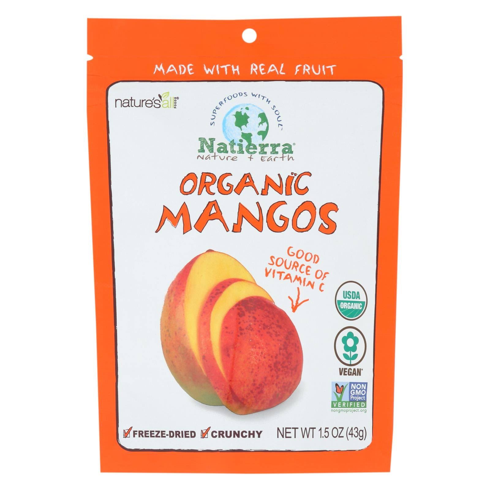 Natierra, Organic Freeze-Dried, Mangos, 1.5 oz (43 g)