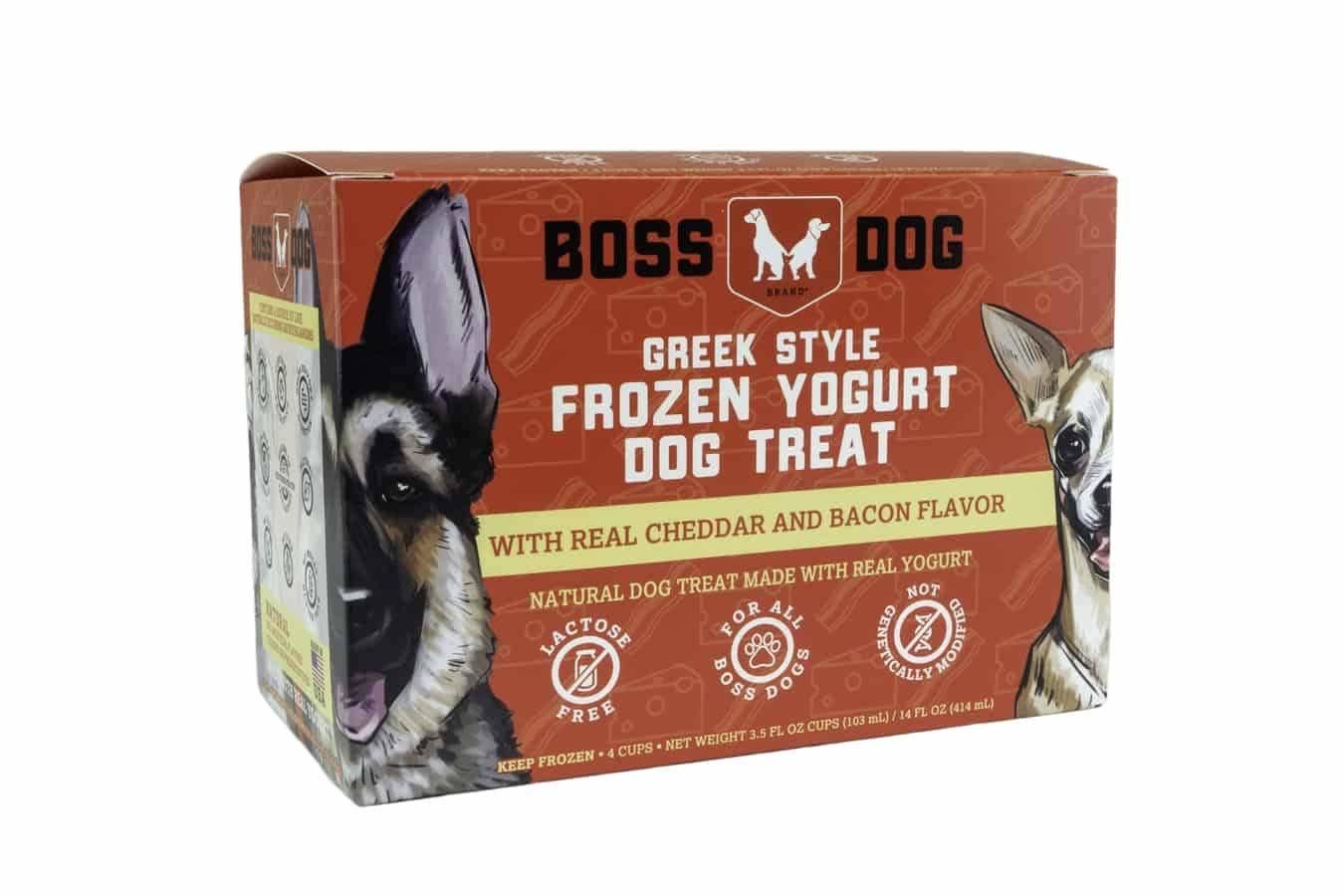 Boss Dog Cheddar & Bacon Yogurt 4X3.5Oz