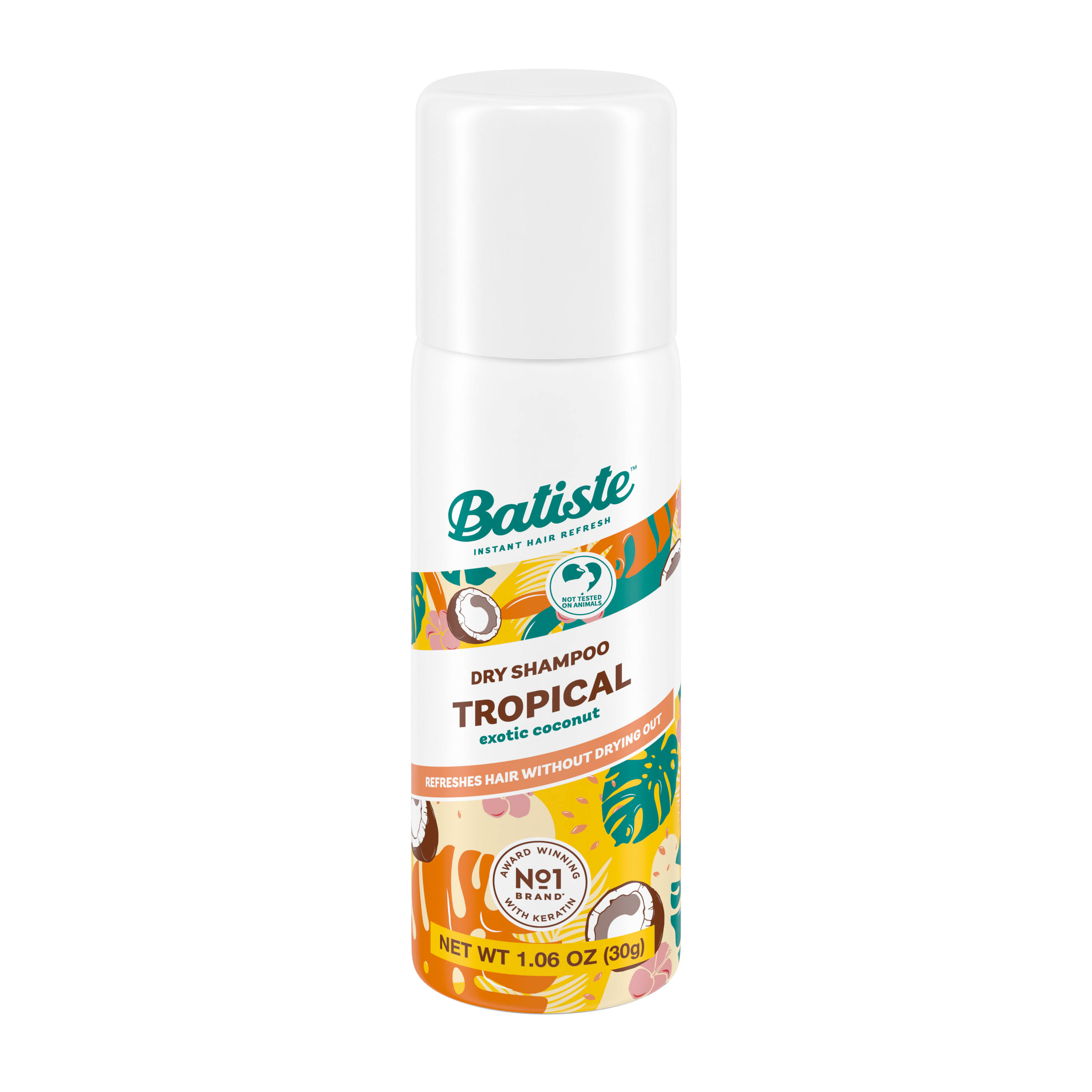 Batiste Instant Hair Refresh Dry Shampoo - Coconut & Exotic Tropical, 50ml