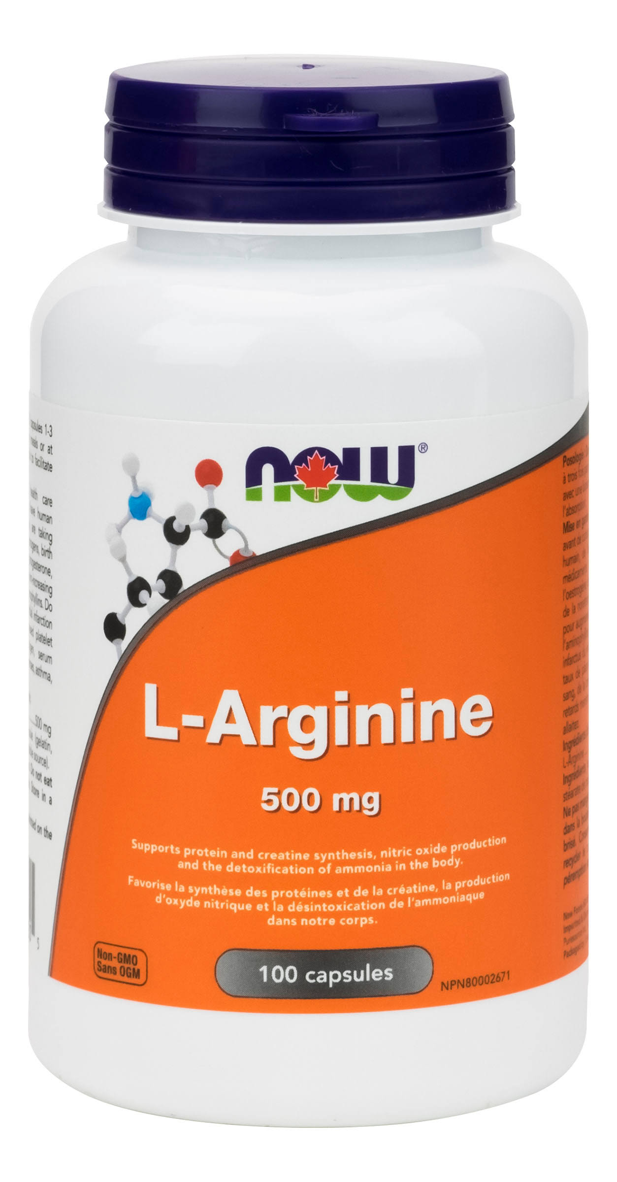 Now L-arginine Dietary Supplement - 500mg, 100ct