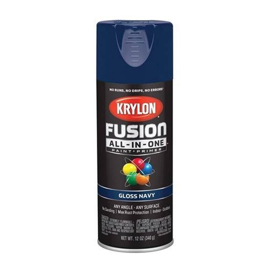 Krylon Fusion All-In-One Spray Paint & Primer - Gloss Navy, 12oz