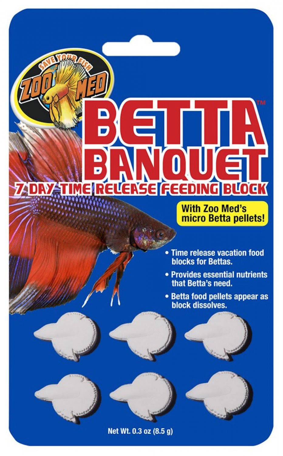 Zoo Med Betta Banquet Feeding Block - 8.5g
