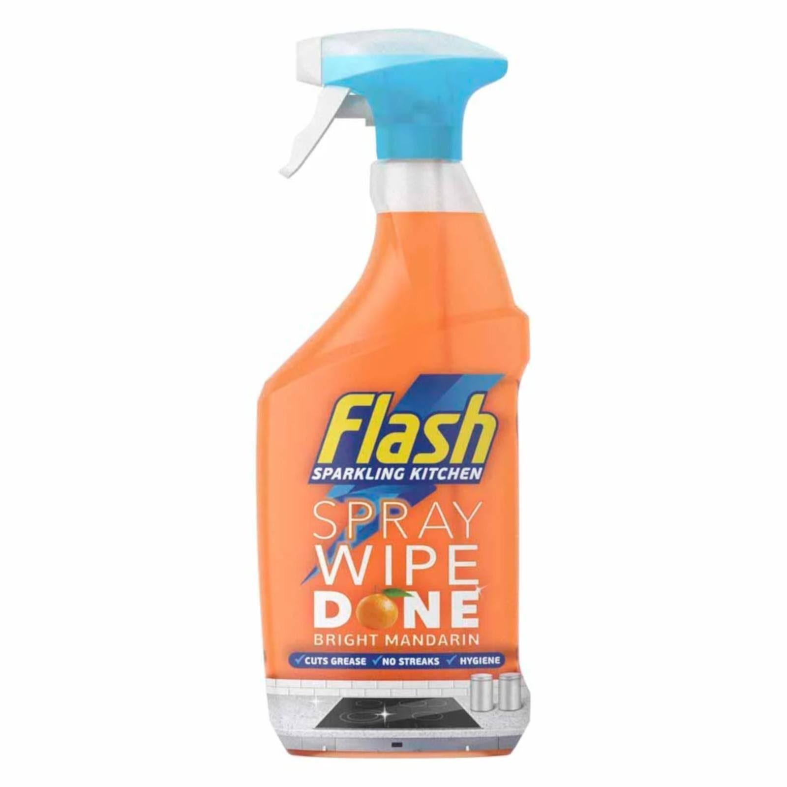Flash Mandarin Wipe & Done Spray 800ml