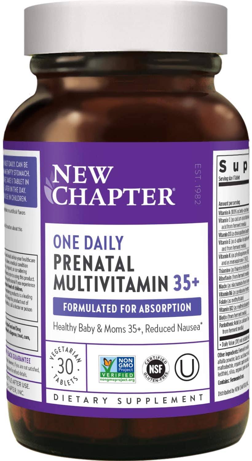 New Chapter One Daily Prenatal Multivitamin 35+ 30 Count