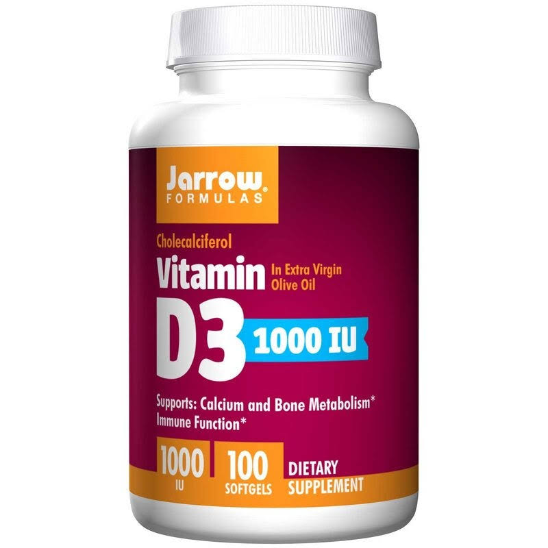 Jarrow Formulas Vitamin D3 - 1000 IU, 100 Softgels