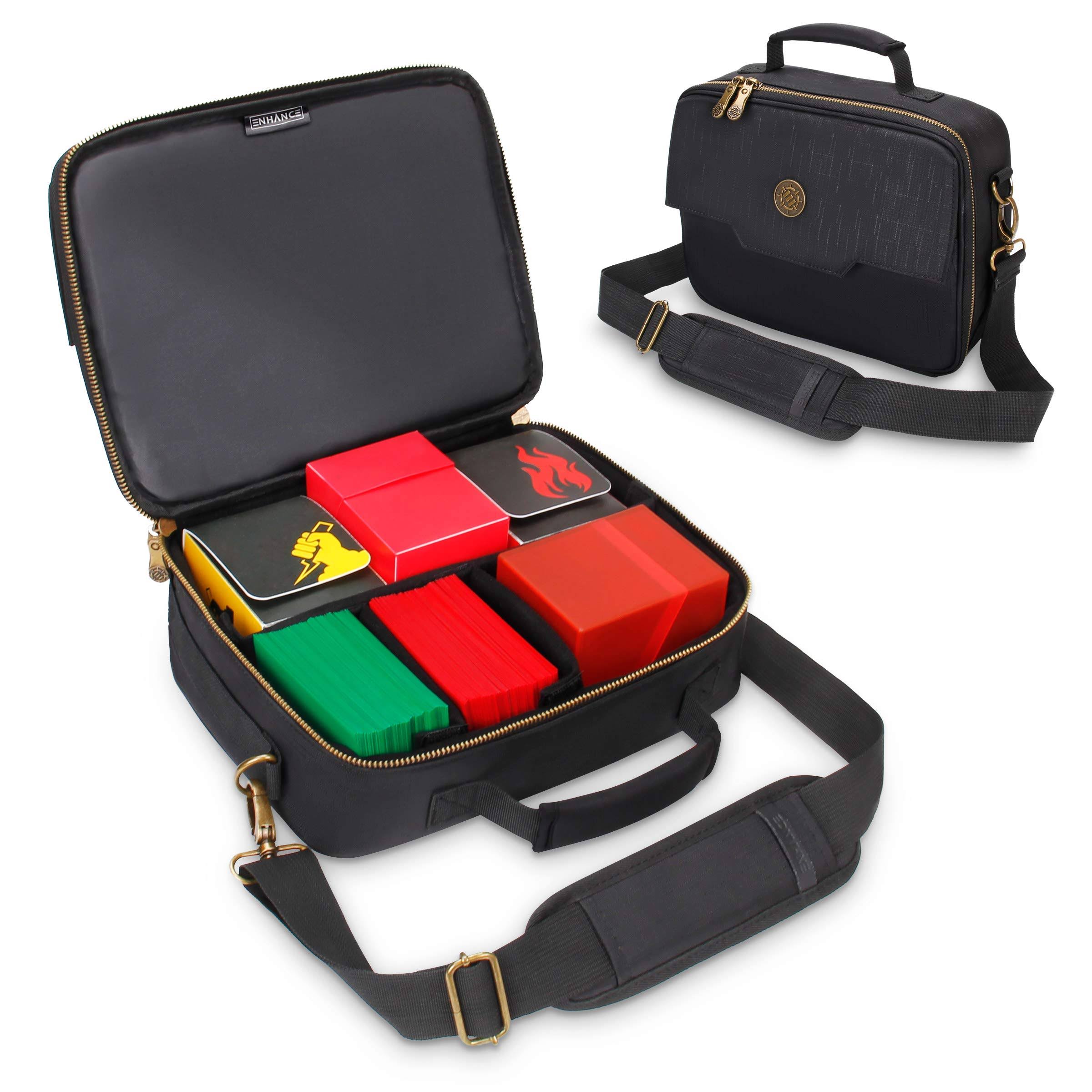 Enhance Trading Card Carrying Case - Deck Holder and MTG Card Storage