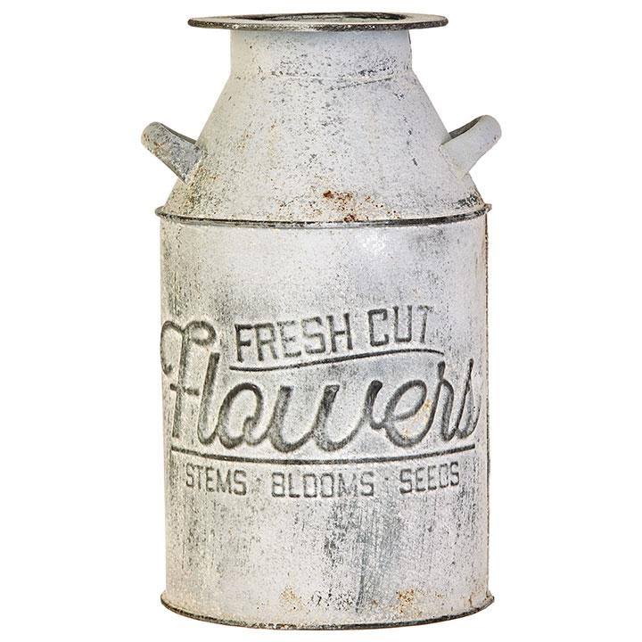 Fresh Cut Flowers Rusty Milk Can | A Cottage in The City