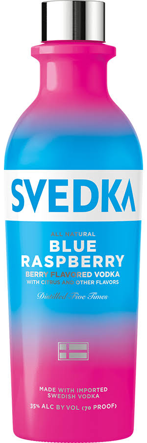 SVEDKA Blue Raspberry Flavored Vodka - 375 ml