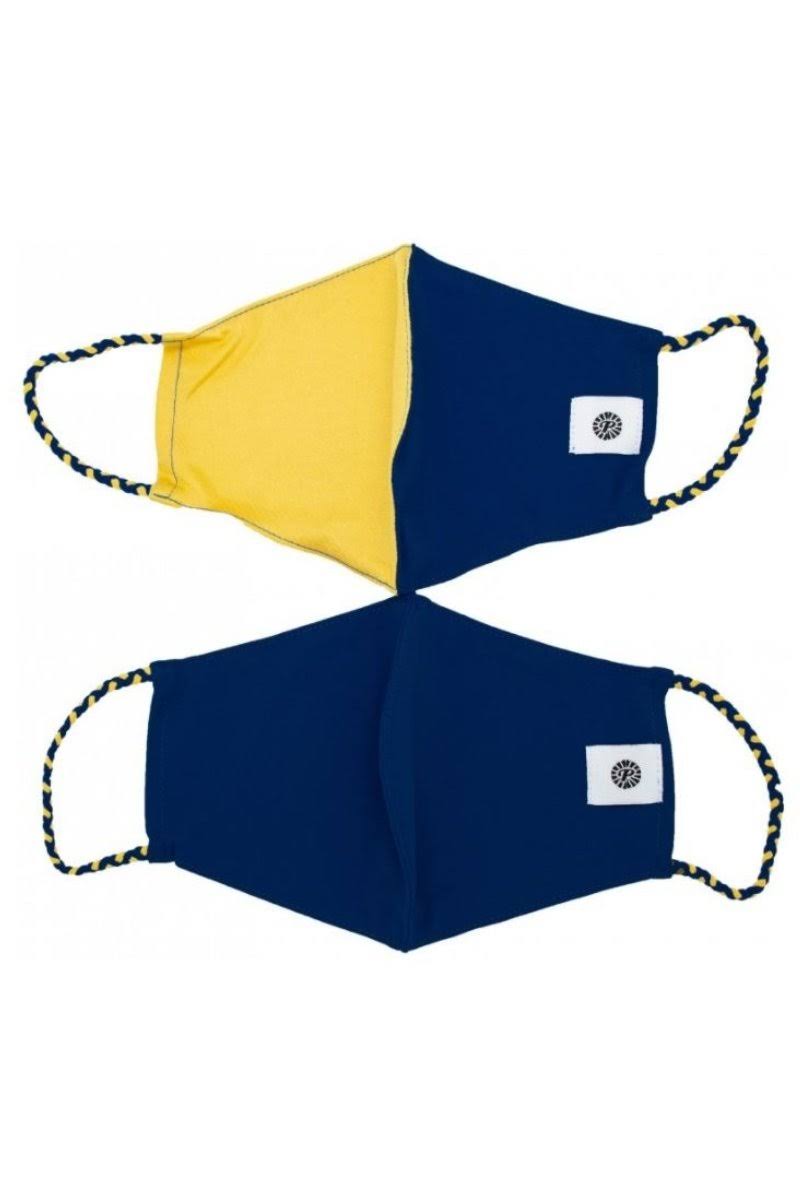 Pomchies Navy & Yellow Gold Simple Masks- 2-Pack