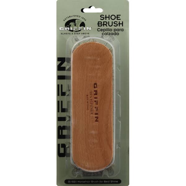 Griffin Shoe Brush, Shoe Shine Brush, Horse Hair Brush. Made