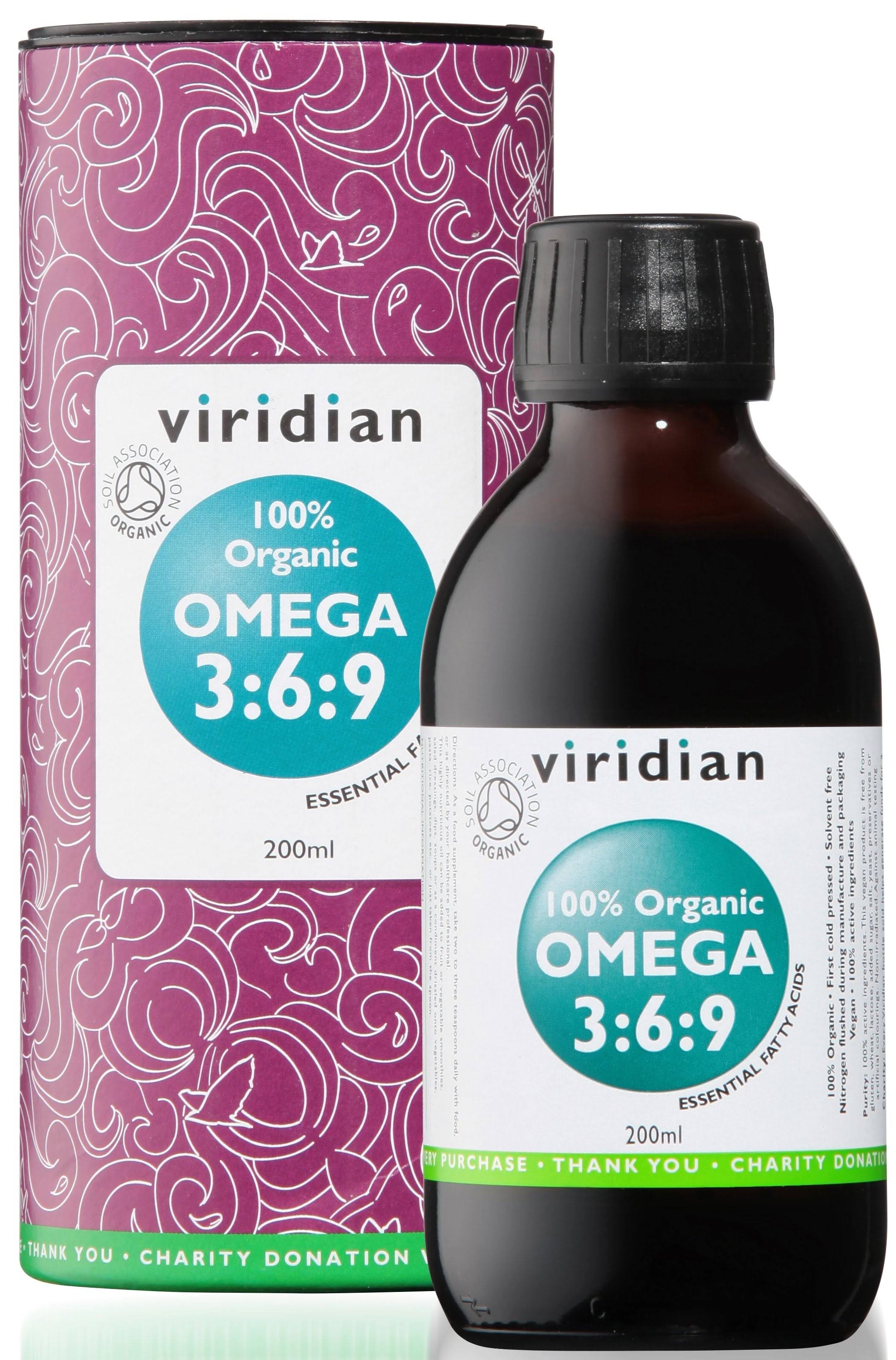 Viridian 100% Organic Omega 3:6:9 Oil - 200ml