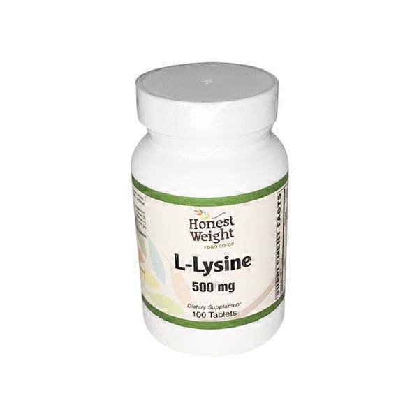 Holly Hill Health Foods, L-Lysine 500 mg, 100 Tablets