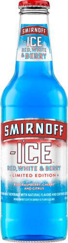 Smirnoff Ice Malt Beverage, Red, White & Berry - 24 fl oz