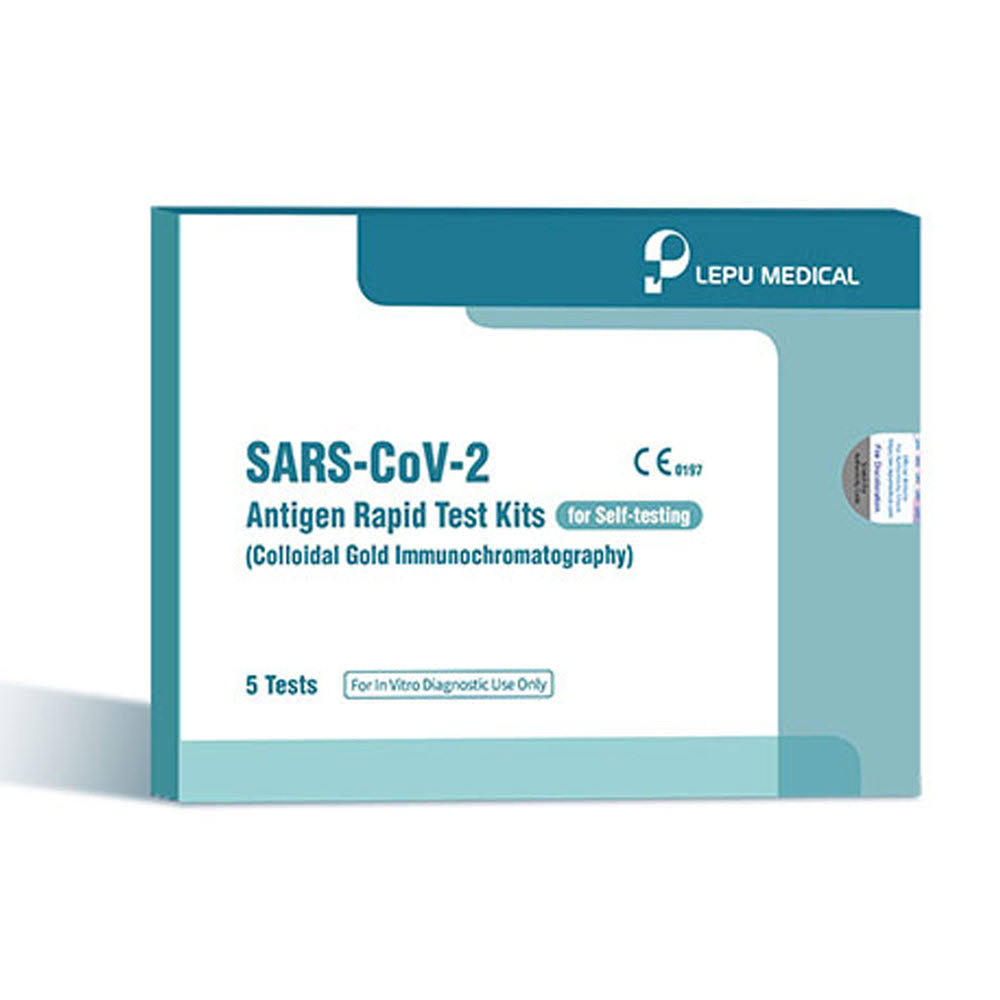 Lepu Medical, SARS-CoV-2 Antigen Rapid Test Kit 5 Pack