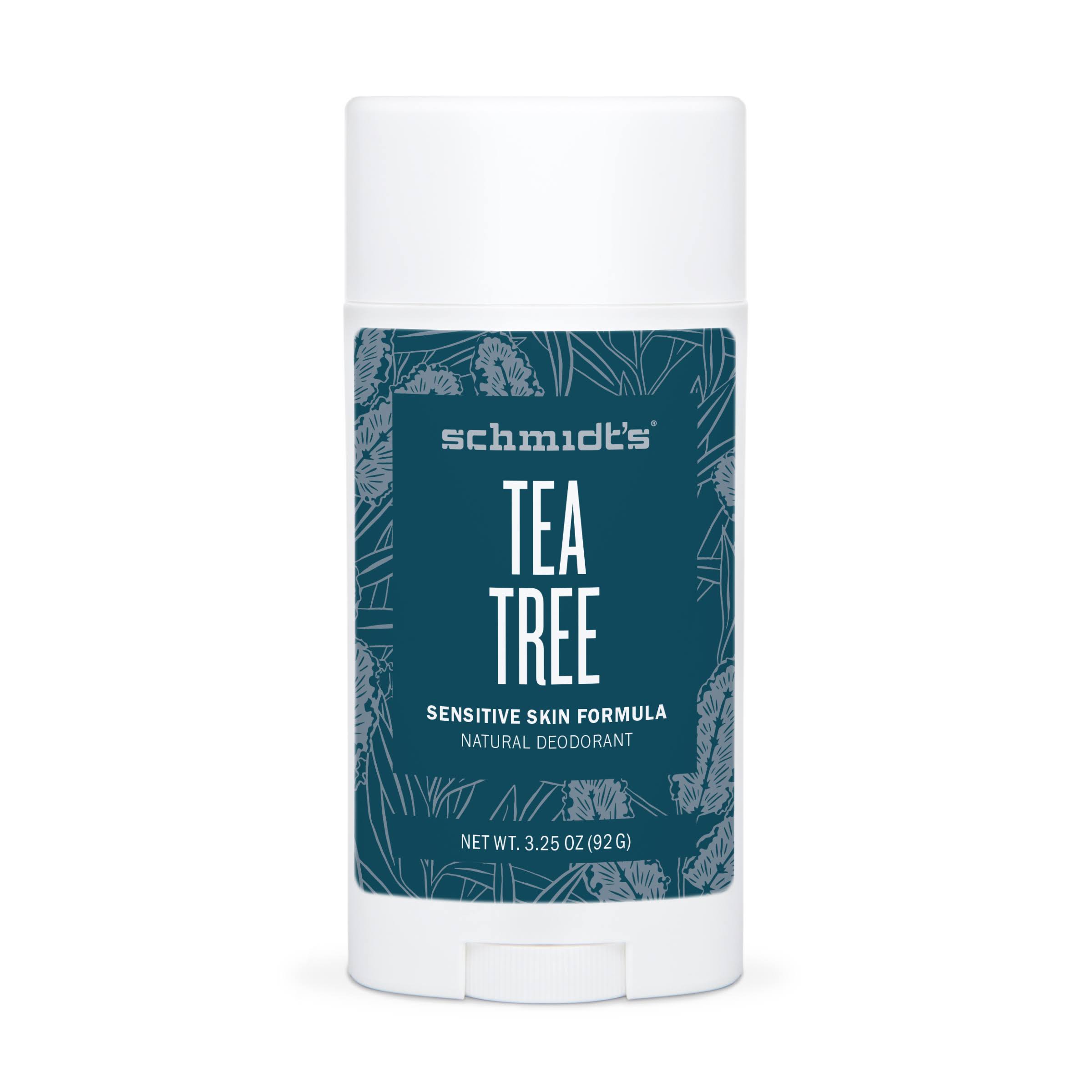 Schmidts Deodorant, Natural, Sensitive Skin Formula, Tea Tree - 3.25 oz