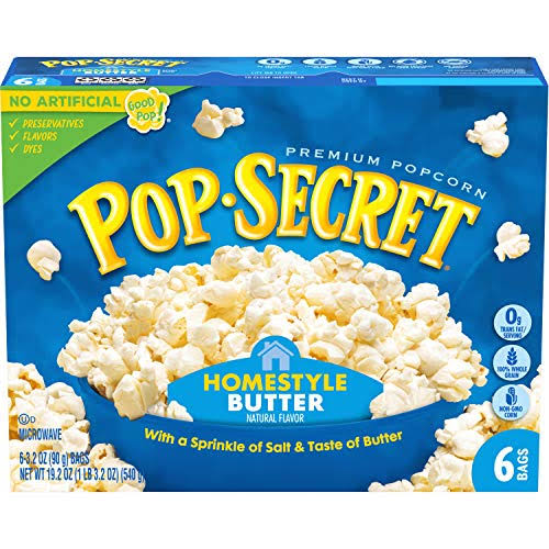 Pop Secret Homestyle Premium Popcorn - 3.2oz, 6ct
