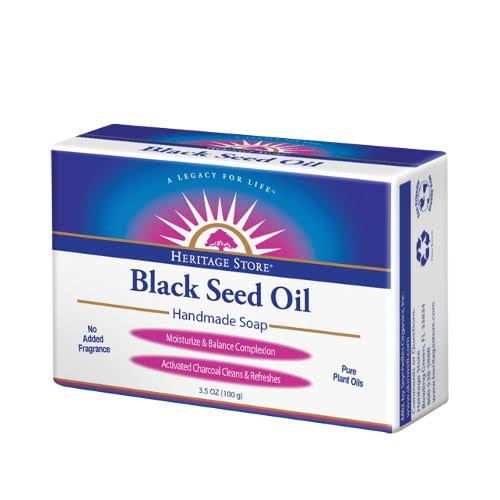 Heritage Store Black Seed Soap, 3.5 oz (Pack of 3)