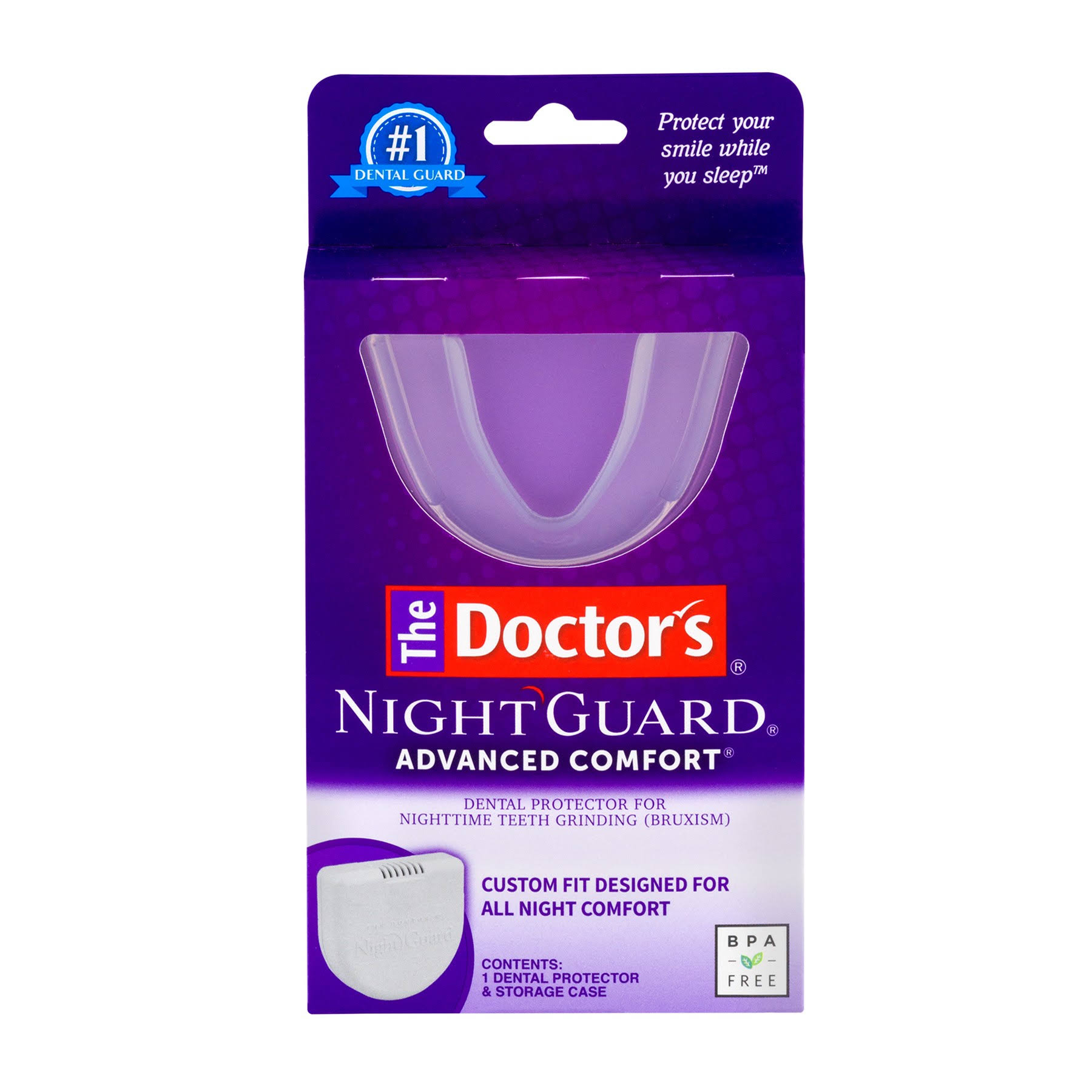 The Doctor's NightGuard Advanced Comfort Dental Protector for Teeth Grinding - 1pk