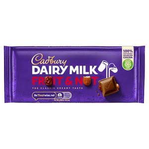 Cadbury Dairy Milk Fruit and Nut Chocolade Bar - 110g