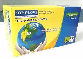 Top Glove Latex Gloves Size Large