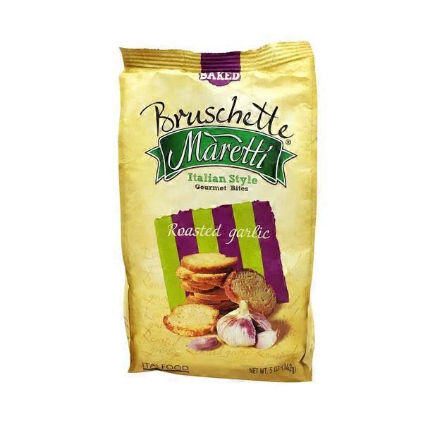 Maretti Italian Slow Roasted Garlic Bruchette Bites (Pack of 4) 5 oz B